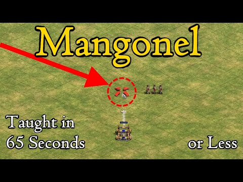 How to use a mangonel in AoE2 shown in 65 seconds or less