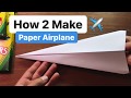 How To Make A Paper Airplane In 2 MINUTES How To Fold And Color TOO Paperairplane Origami
