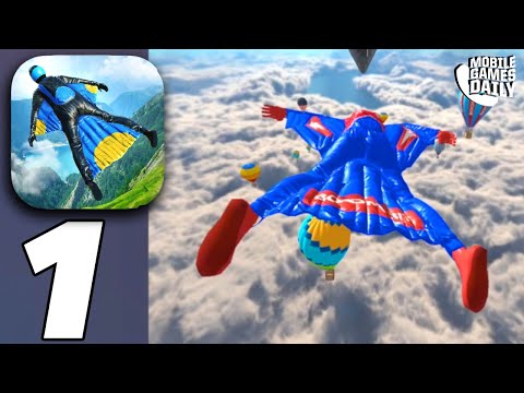 Base Jump Wing Suit Flying - Gameplay Part 1 - All Levels (iOS, Android) - YouTube