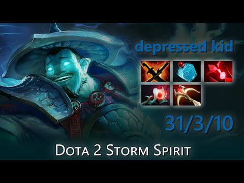 [Top 16 OpenDota Storm Spirit] "depressed kid" 31/3/10 | Dota 2 Storm Spirit highlights