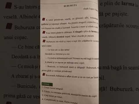 Buburuza (după Eugen Jianu) clasa a II-a, Manual CLR, EDP 2018