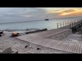 Ship Sailing At Sunset Delfins Beach Resort Bonaire Pier Walk