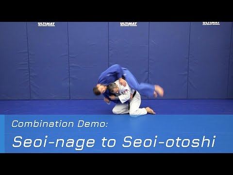 Seoi-nage to Seoi-otoshi - Combination demo — judo technique demonstration