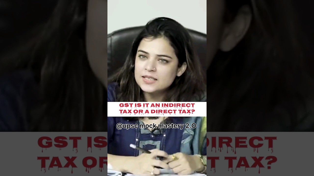 GST in a indirect tex or Direct tax ?? upsc mock interview by Uma Harathi ias Rank-3 ,2022 #gst