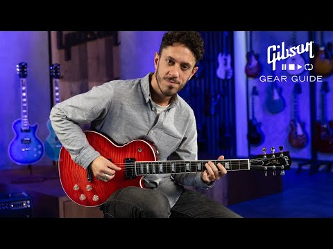 Gibson Les Paul Modern Figured Cherry Burst Demo - Humbucker & Coil Tap Tones
