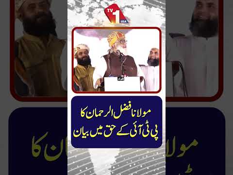 مولانا فضل الرحمان نے پی ٹی آئی کی حمایت میں بات کی