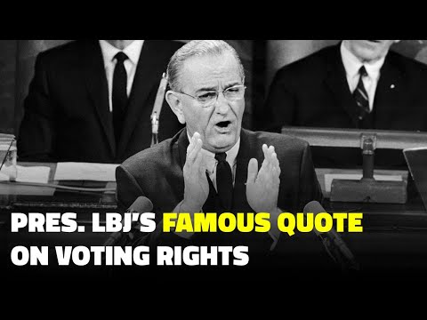 O inesquecível discurso sobre liberdade de voto do presidente Lyndon B. Johnson #Shorts