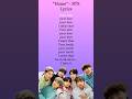 Home BTS Lyrics Bts Btsarmy Home Shorts