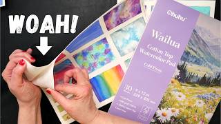 First Look at Ohuhu's NEW Cotton Top Watercolor Pads!
