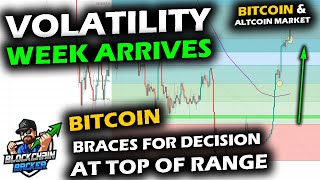 HIGH ANTICIPATION for Volatility as Bitcoin Price Chart Stalls at Range with Altcoin Market Fed Hike