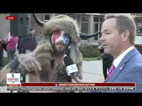 Dumpster Fire 45 Clip - Capitol Hill Poop, Via Getty, and QAnon Shaman