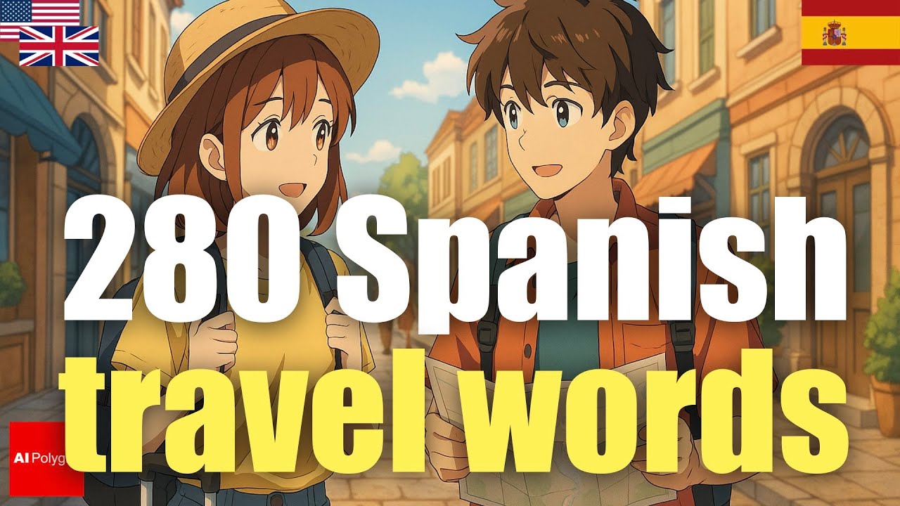 280 Spanish travel words | Passive listening | L2Language | with hiragana episode artwork