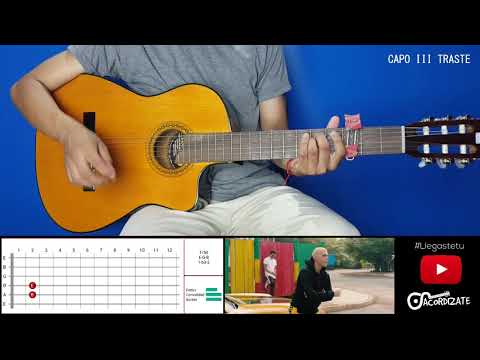Como tocar Llegaste tu de CNCO ft. PRINCE ROYCE | Tutorial Guitarra | Acordes completos | Acordizate
