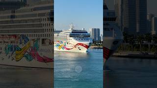 Norwegian Jewel departing Port Miami #Shorts