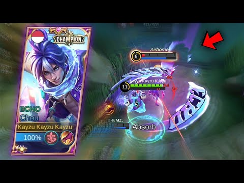 New Chou "ECHO" M4 Championship Skin! ECHO Chou Jungle Gameplay - Mobile Legends