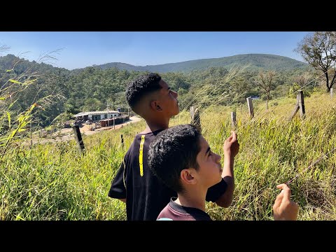 LEVEI O NEGO DEEH E O ÚLTIMO LOBO PRA SOLTAR PIPA DO LADO DA ESCOLA.