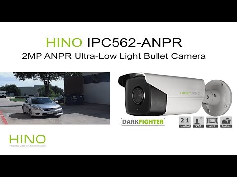 HINO License Plate Recognition IP Bullet Camera - IPC562-ANPR Demo Video & Camera Configuration