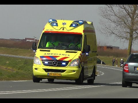 Dutch ambulance responding to an accident