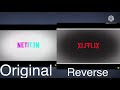 NetFlix Logo Effects Comparison Original Vs Reverse