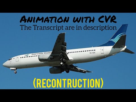 Garuda Indonesia Flight 200 Crash || Animation with CVR. (Subtitles/CC On)