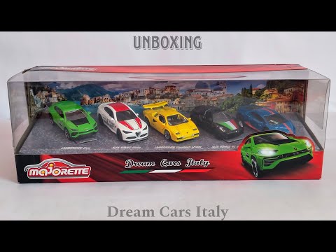 Unboxing of Majorette Dream Cars Italy | Diecast Car Collections | 1:64 Scale Model Cars | ASMR
