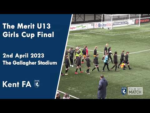 The Merit U13 Girls Cup Final with Cray Wanderers FC vs Hayden Youth FC, Sunday 2 April 23