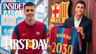 💥RODRI HERNÁNDEZ: HIS FIRST DAY AT FC BARCELONA 🔵🔴💥