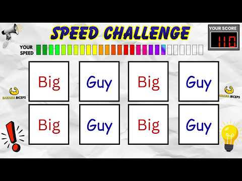 Slow to Fast Say The Word On Beat Speed Challenge 112 | SPEED EDITION | Easy Medium Hard | Fast