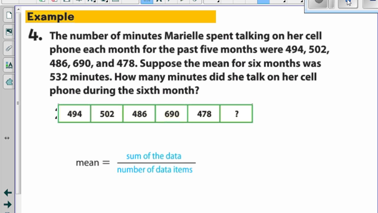 Ch11 Lesson 1   Mean Video Lecture