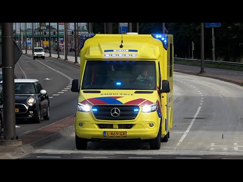 [Primeur] A1, C Miesen Ambulance 01-133 Veendam vanaf afhijsing Sarastraat Veendam naar het UMCG