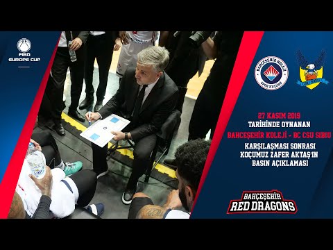 Bahçeşehir Koleji - Bc Csu Sibiu | Zafer Aktaş Basın Toplantısı