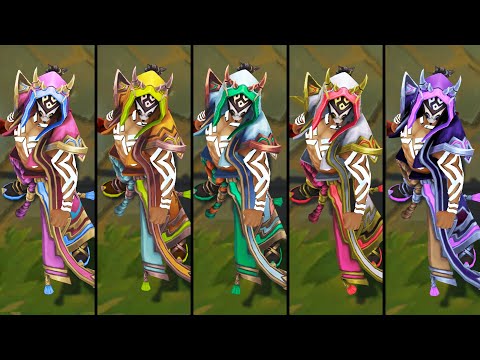 All Inkshadow Master Yi Chromas | League of Legends