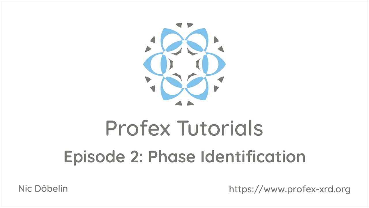 Phase identification from XRD data with Profex