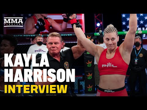 Kayla Harrison Explains 'Mic Drop' Moment After Her Lopsided Win in PFL - MMA Fighting