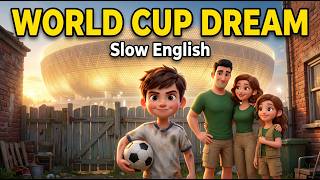 ⚽ WORLD CUP DREAM | English Story for Beginners (A1-A2) | Slow English