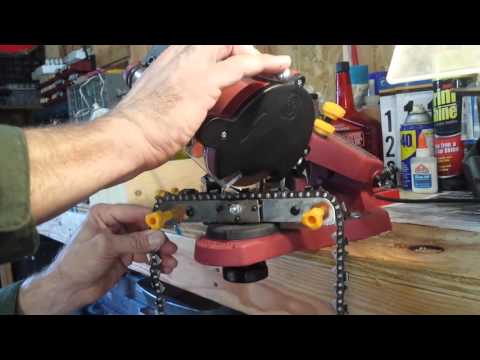 How to sharpen chainsaw with Chainsaw Sharpener Machine