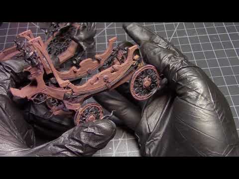 Age of Sigmar Nighthaunt Black Coach - Painting Part 1 - Wood Grain