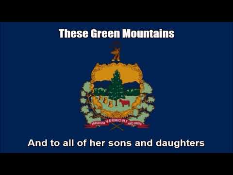 State Song of Vermont, USA (These Green Mountains) - Nightcore Style With Lyrics