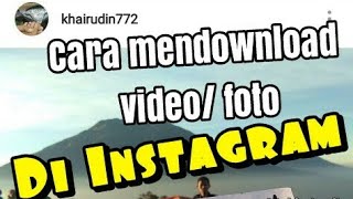 Download lagu Cara mendownload foto di Instagram Mr TUTORIAL... mp3