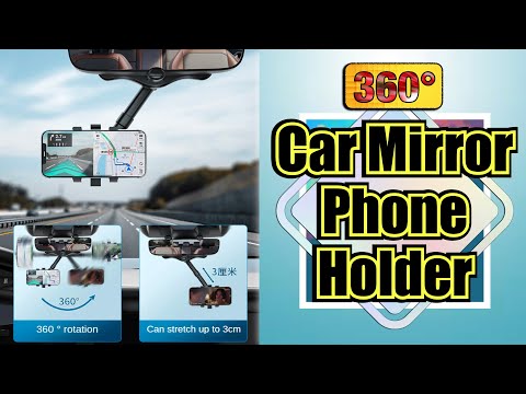 360 Car Rearview Mirror Phone Holder