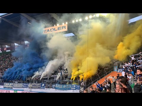 FC St. Gallen - FC Zürich, 25.05.24 - Gästesupport mit Pyro