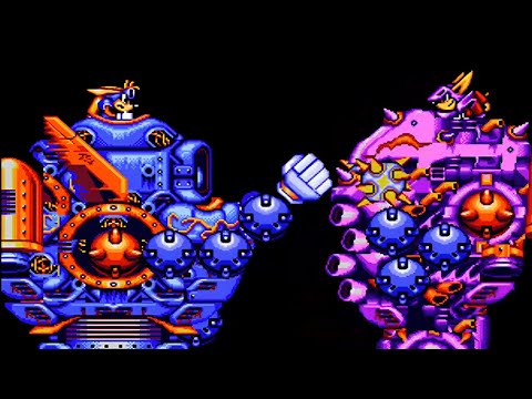 Sparkster: Rocket Knight Adventure 2 All Bosses (No Damage With Ending) Genesis/Mega Drive
