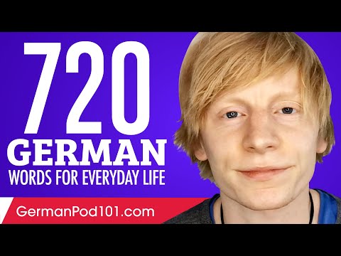 720 German Words for Everyday Life - Basic Vocabulary #36