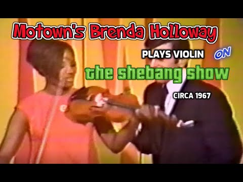 Motown's Brenda Holloway plays the violin on 'Shebang' to the melody of The Temptations'  'My Girl'