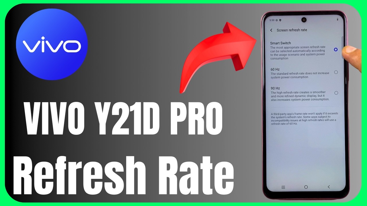 ⚡ Vivo Y21D Refresh Rate 😱📱 | Change Screen Refresh Rate Easily! 🔥