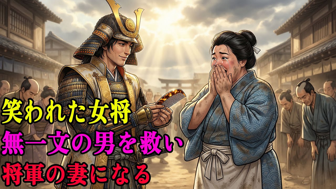 「デブで不細工」と笑われた飯屋の女将。無一文の男に一杯食べさせた結果、翌日「将軍」が迎えに来て妻になった｜野談｜伝説｜昔話｜説話｜民話