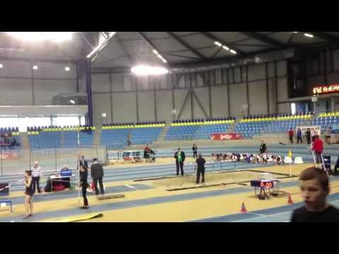 BK indoor 60m scholieren 2013 Heat 1