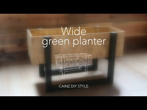 jardinière en bois suspendue-table-jardinière-milieu