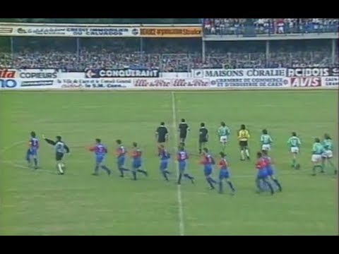 Caen 3-2 ASSE - 2e journée de D1 1989-1990