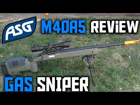 ASG M40A5 Gas Sniper Review-Most Fun Airsoft Sniper?!?!